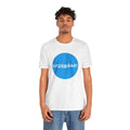 Tamil Wishes - Jersey Short Sleeve Tee - Blue in WhiteT