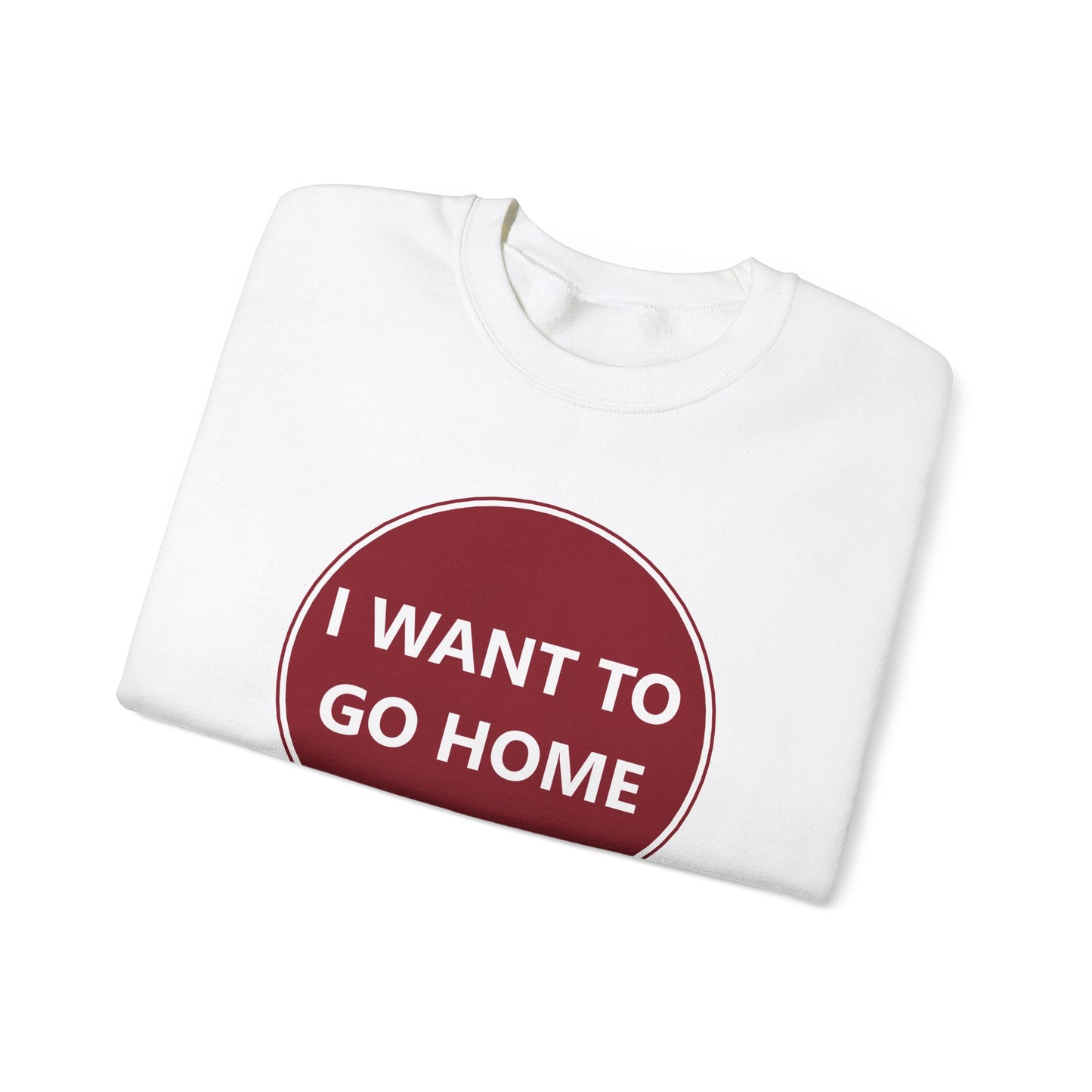 Cozy Home Long Sleeve Sweatshirt - I WANT TO GO HOME