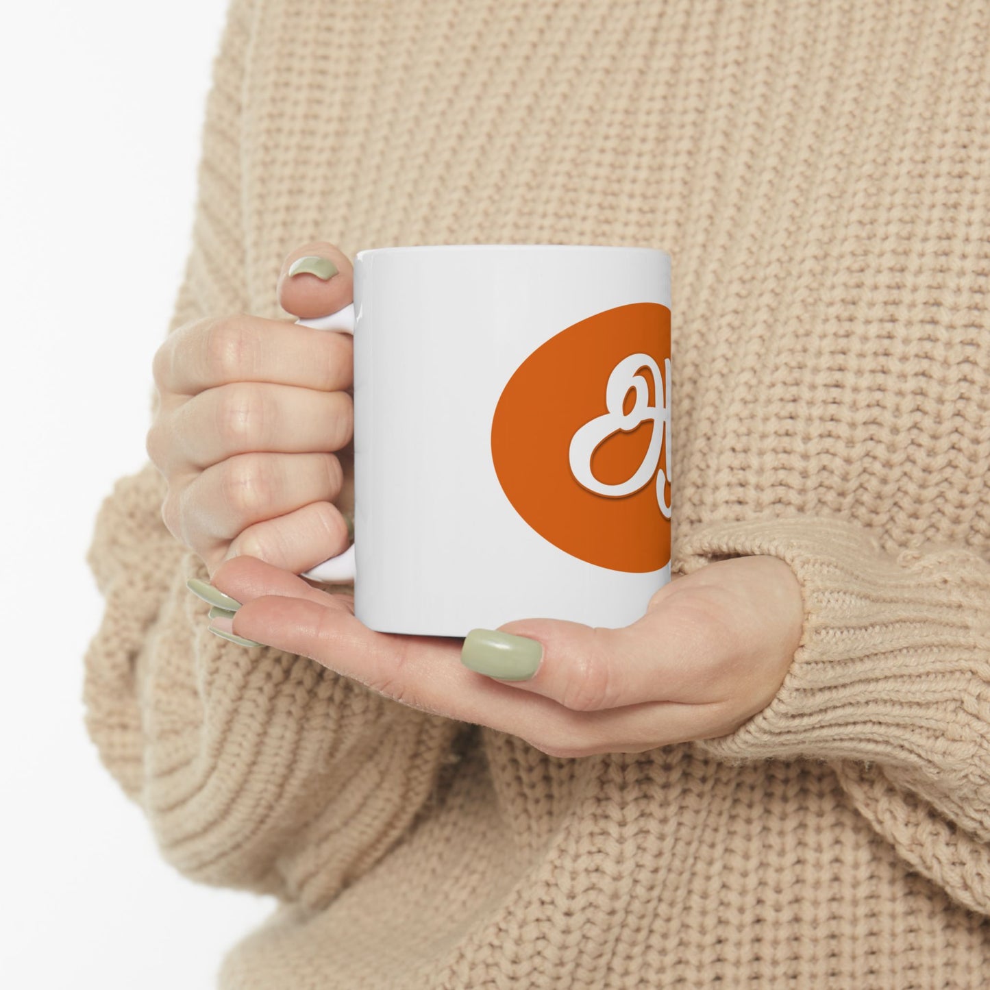 Tamil Alphabet Ceramic Mug ஆ