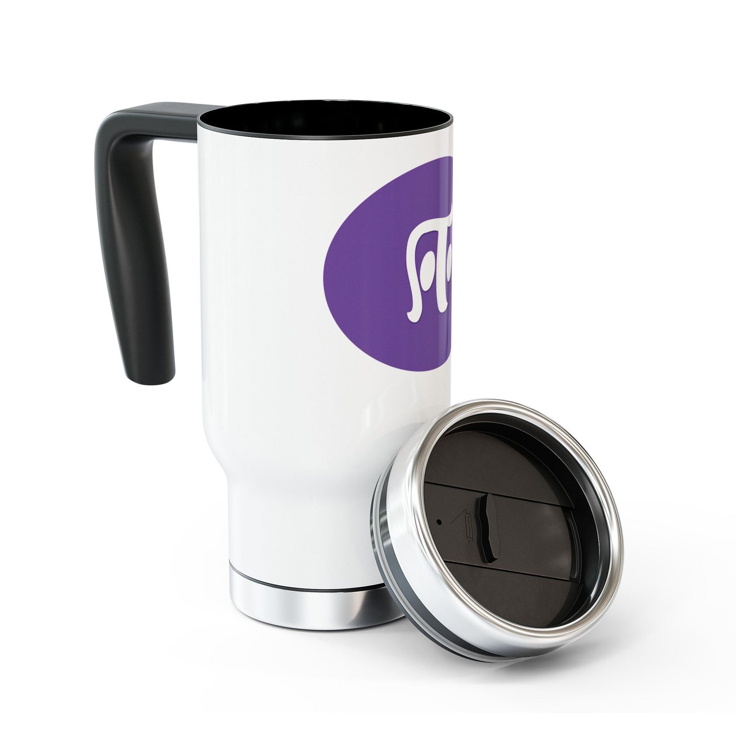 Travel Mug Stainless Steel - Tamil Fourth Alphabet ஈ