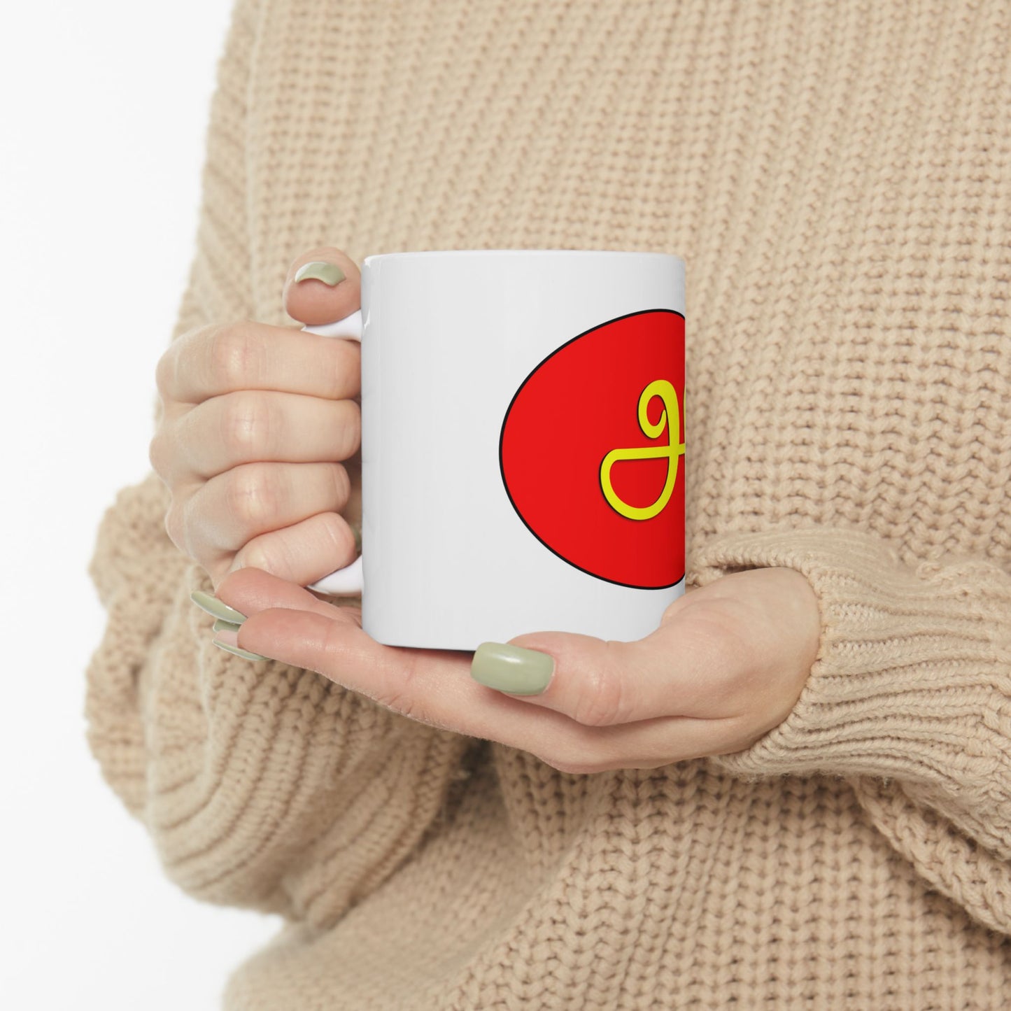 Tamil Alphabet Ceramic Mug அ