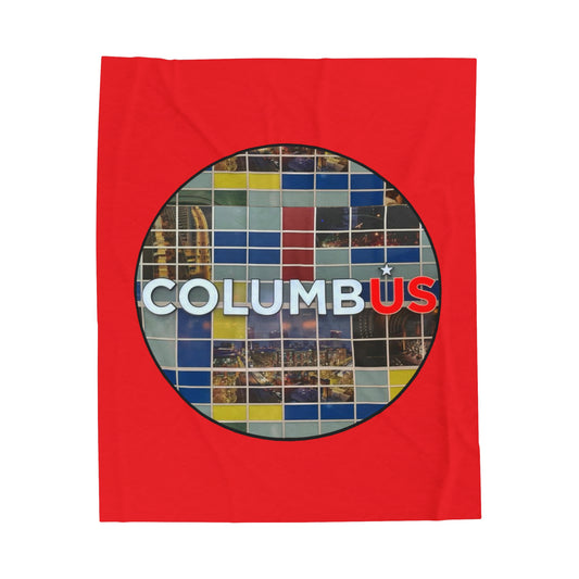 Velveteen Plush Blanket - Columbus