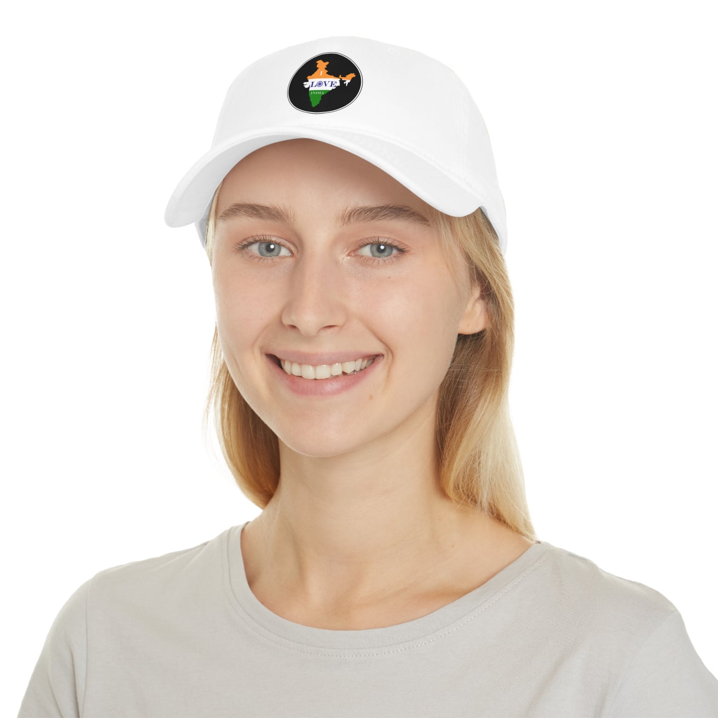 Low Profile Baseball Cap - I Love India