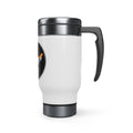 Stainless Steel Travel Mug with Handle, 14oz - I Love India