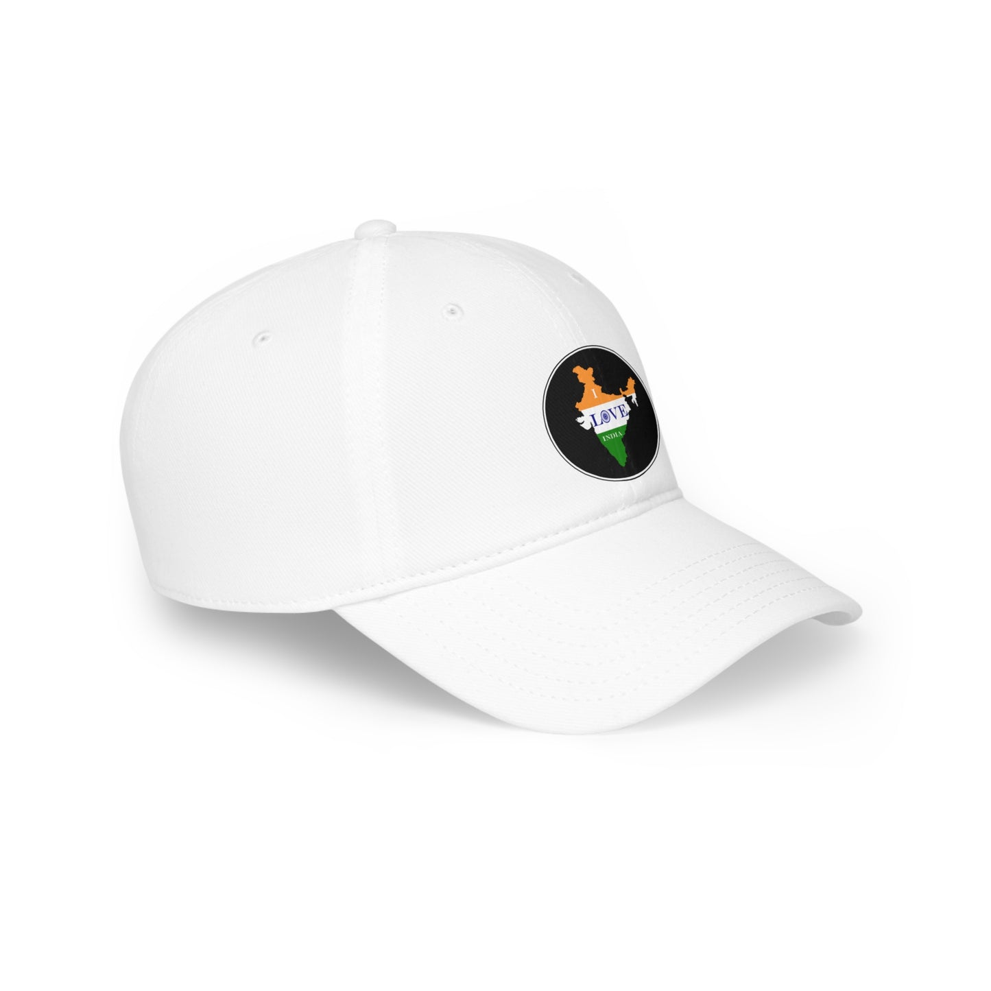 Low Profile Baseball Cap - I Love India