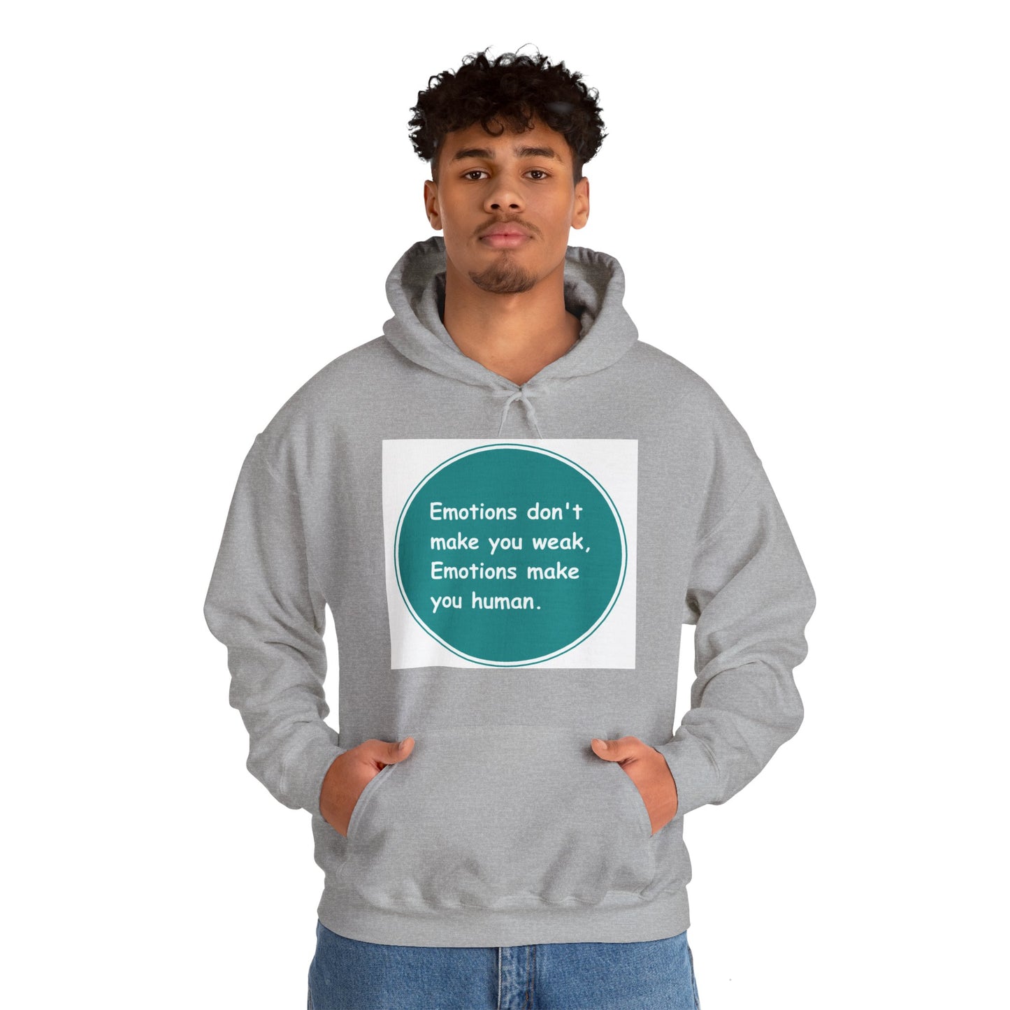 Unisex Heavy Blend™ Hooded Sweatshirt - Emotions dont make you week Emotions make you human