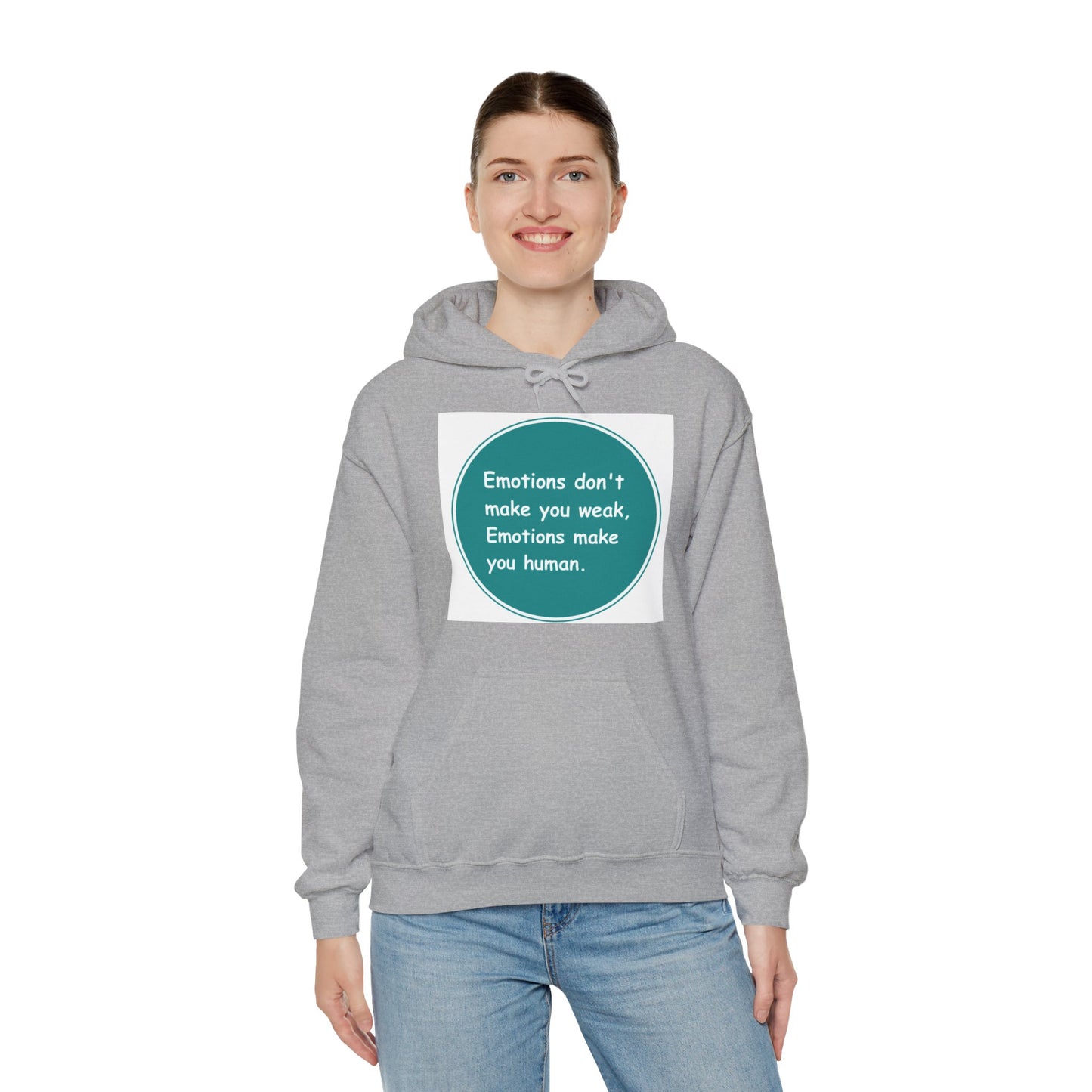 Unisex Heavy Blend™ Hooded Sweatshirt - Emotions dont make you week Emotions make you human