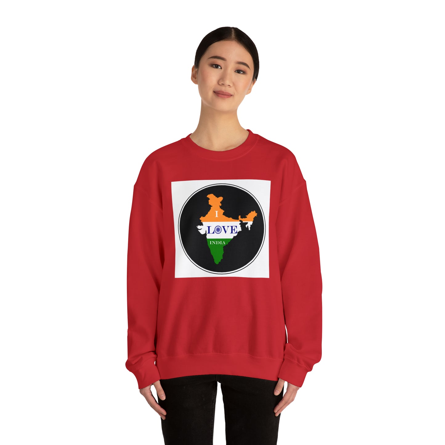 Unisex Heavy Blend™ Crewneck Sweatshirt - I Love India