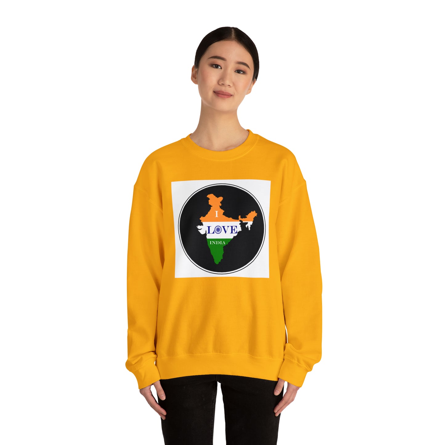 Unisex Heavy Blend™ Crewneck Sweatshirt - I Love India