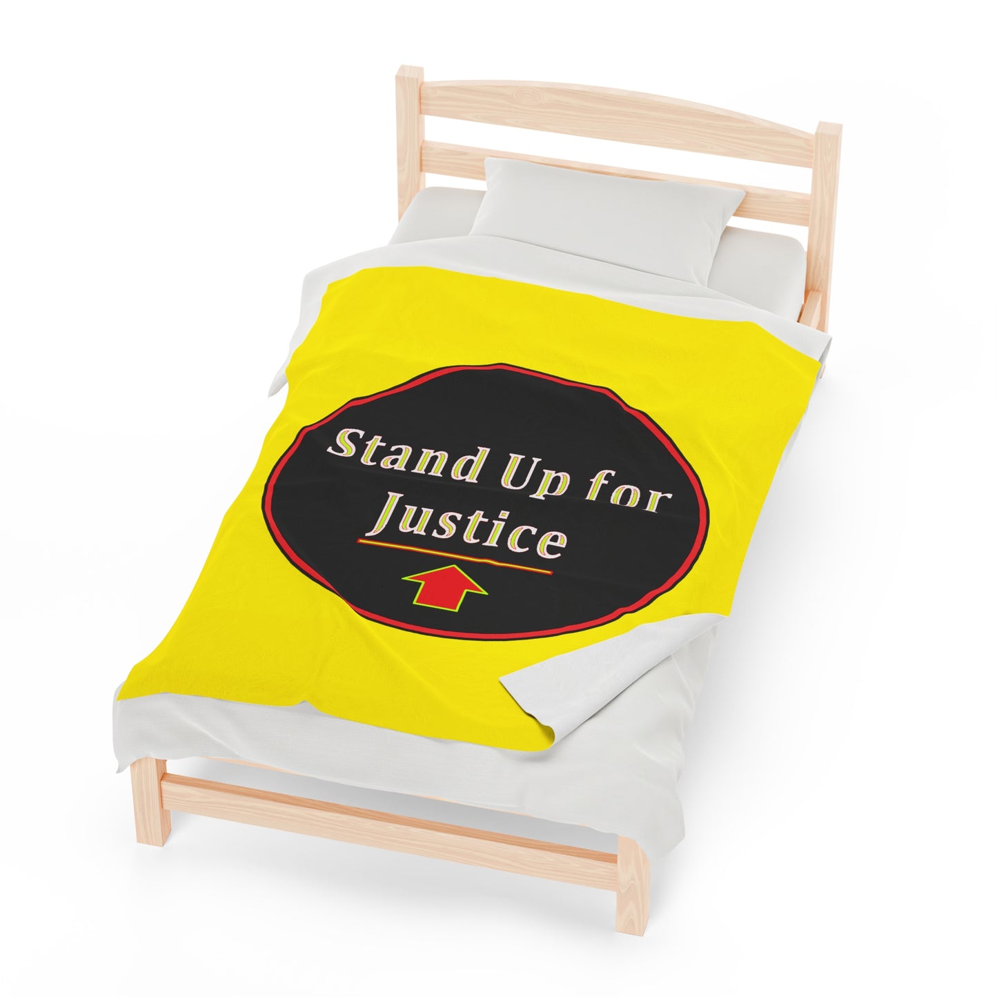 Velveteen Plush Blanket - Stand Up for Justice