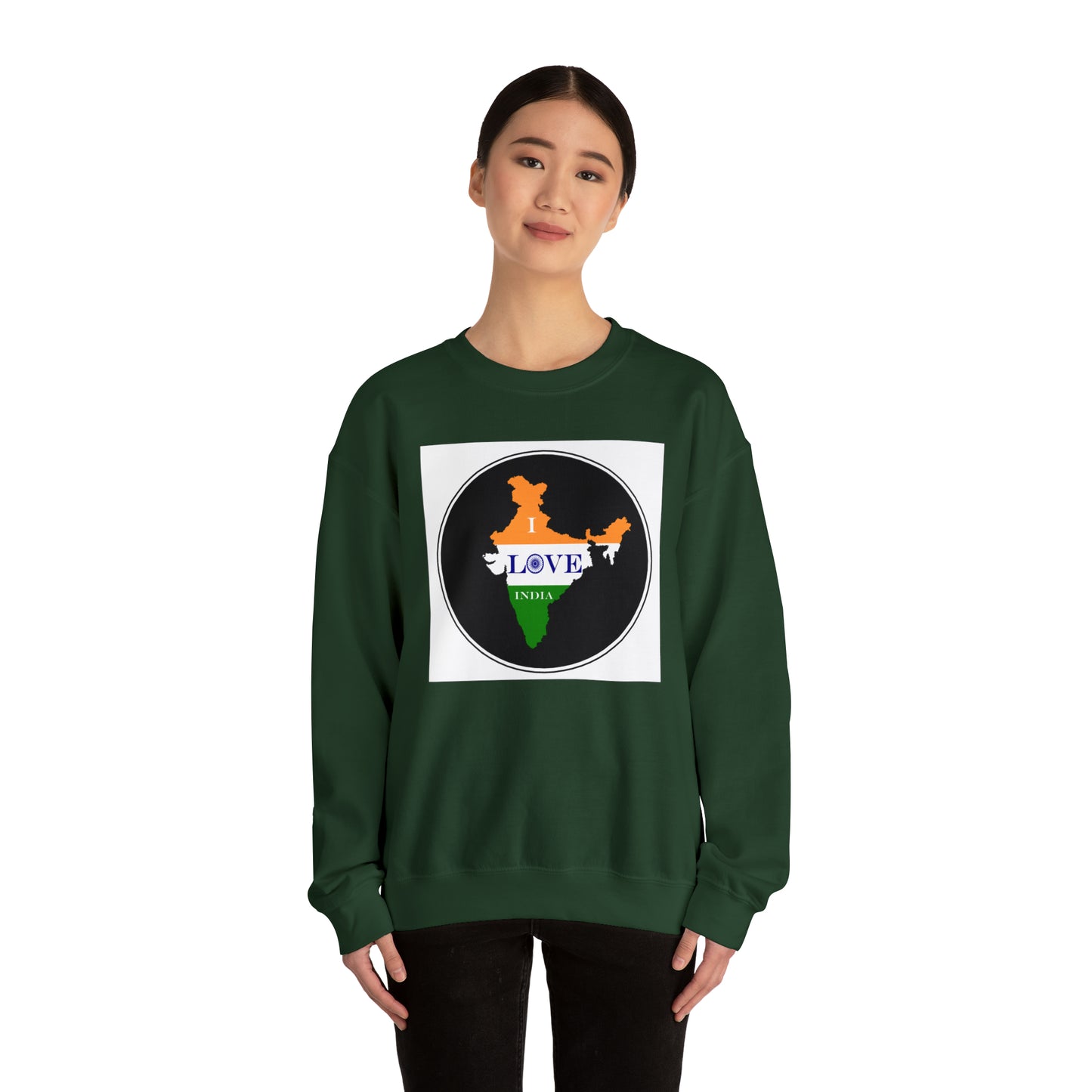 Unisex Heavy Blend™ Crewneck Sweatshirt - I Love India