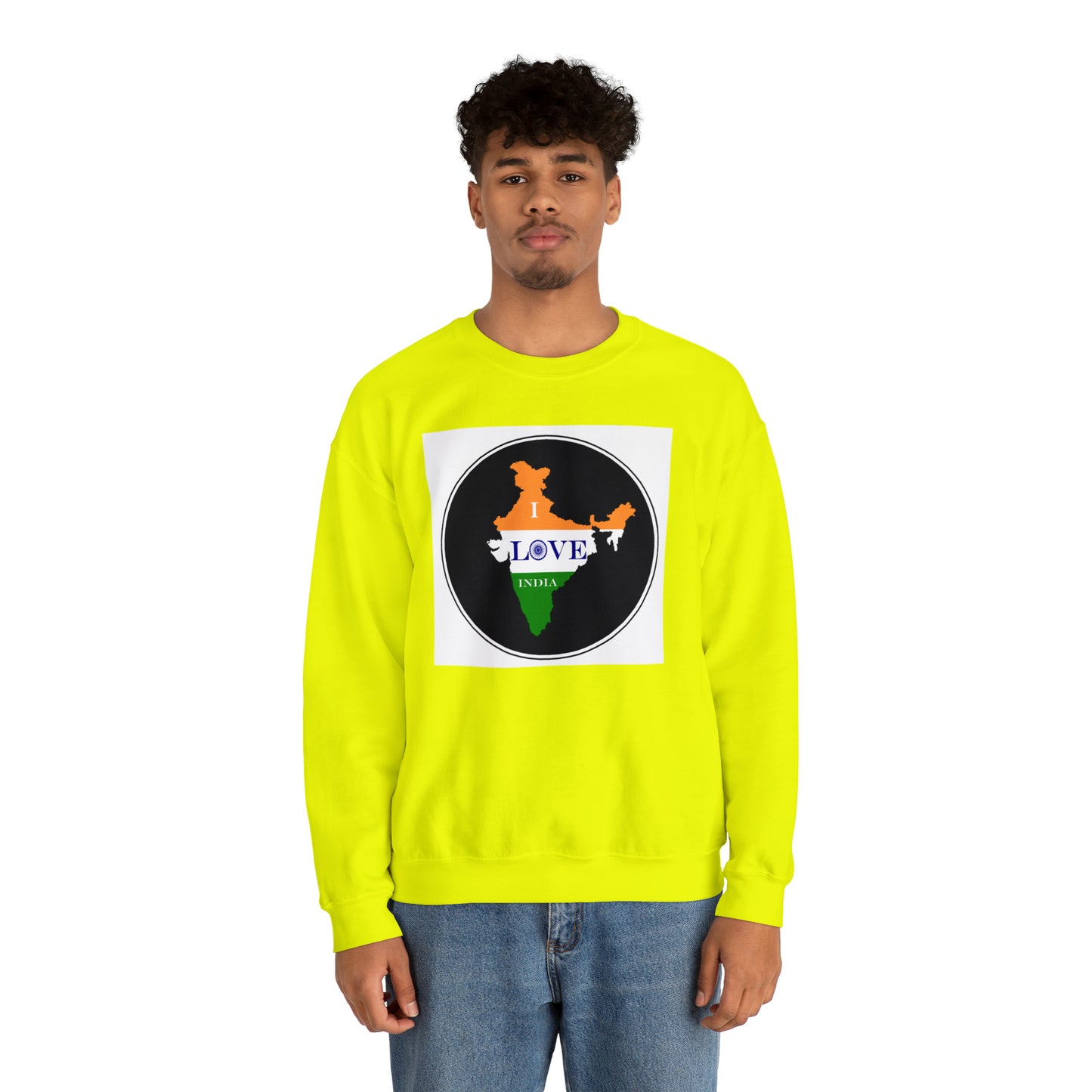 Unisex Heavy Blend™ Crewneck Sweatshirt - I Love India