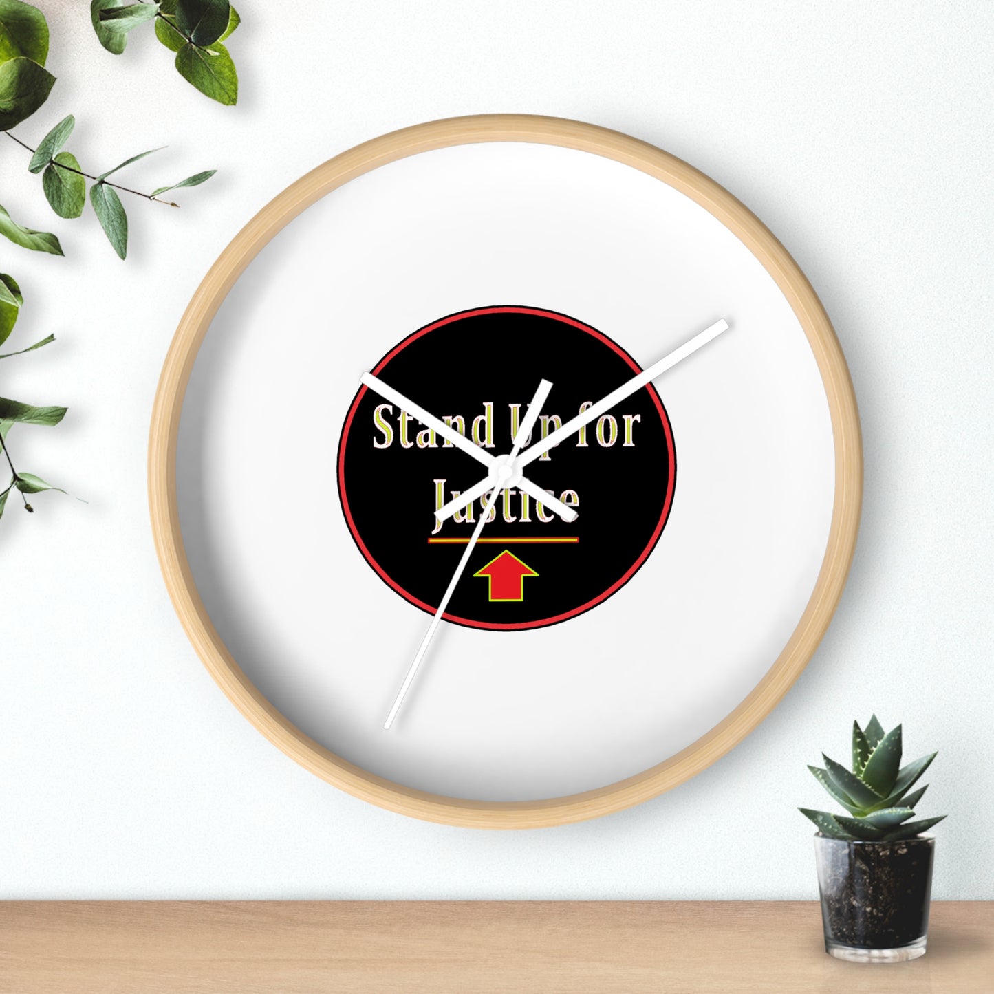 Wall Clock - Stand Up for Justice