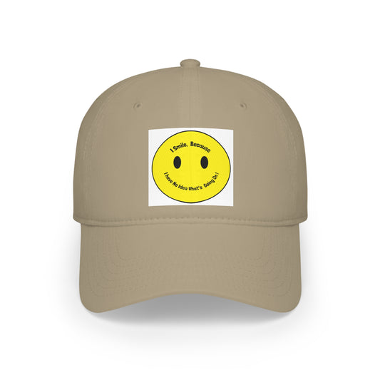 Low Profile Baseball Cap - I smile