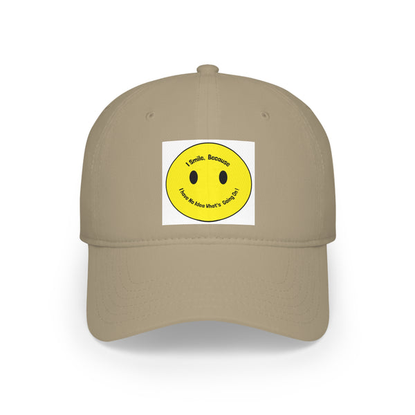 Low Profile Baseball Cap - I smile