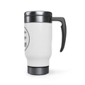 Stainless Steel Travel Mug with Handle, 14oz - Stay at home Dog Mom