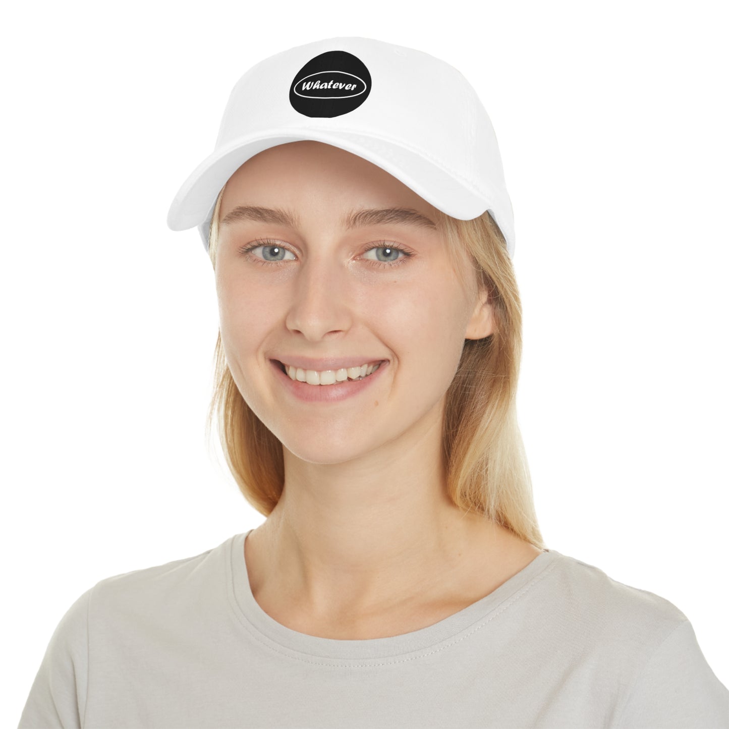 Low Profile Baseball Cap - a totally different caption 'whatever'