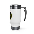 Stainless Steel Travel Mug with Handle, 14oz - Knowledge without virtue is Dangerous & Vile