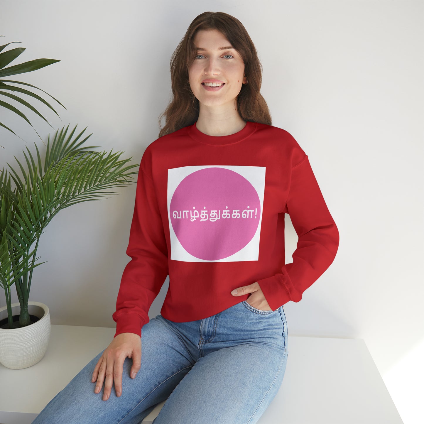 Unisex Heavy Blend™ Crewneck Sweatshirt - Congratulations in Tamil