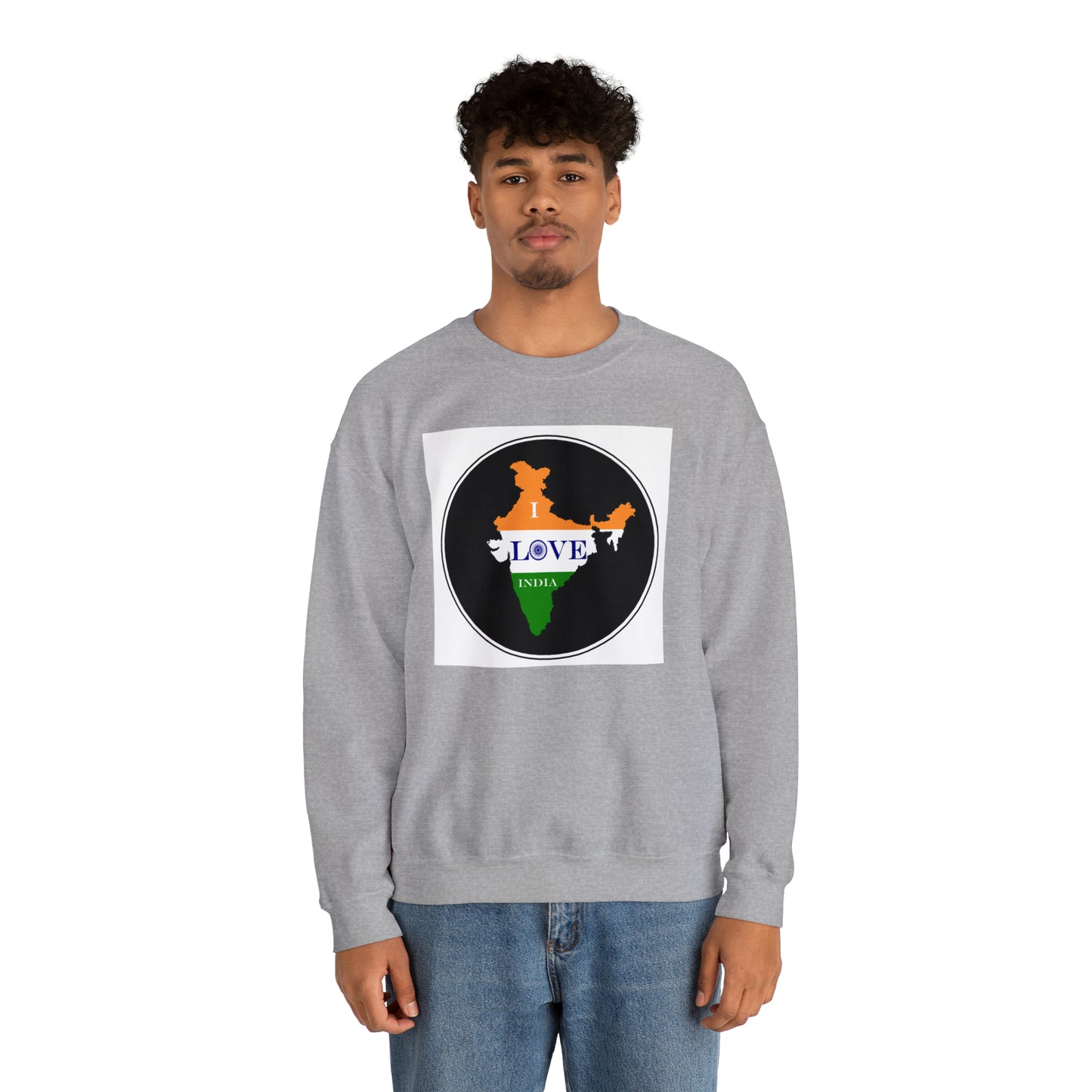 Unisex Heavy Blend™ Crewneck Sweatshirt - I Love India