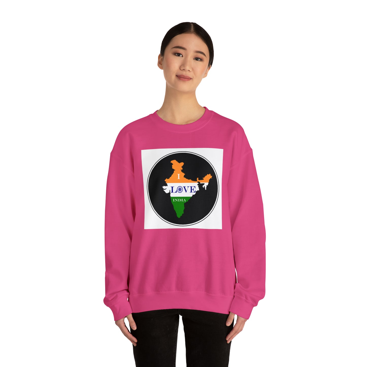 Unisex Heavy Blend™ Crewneck Sweatshirt - I Love India