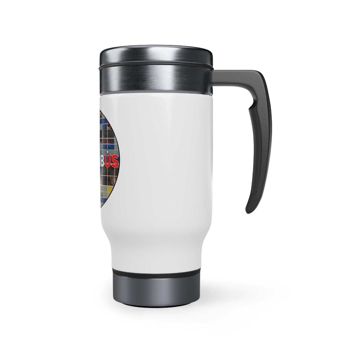 Stainless Steel Travel Mug with Handle, 14oz - Columbus