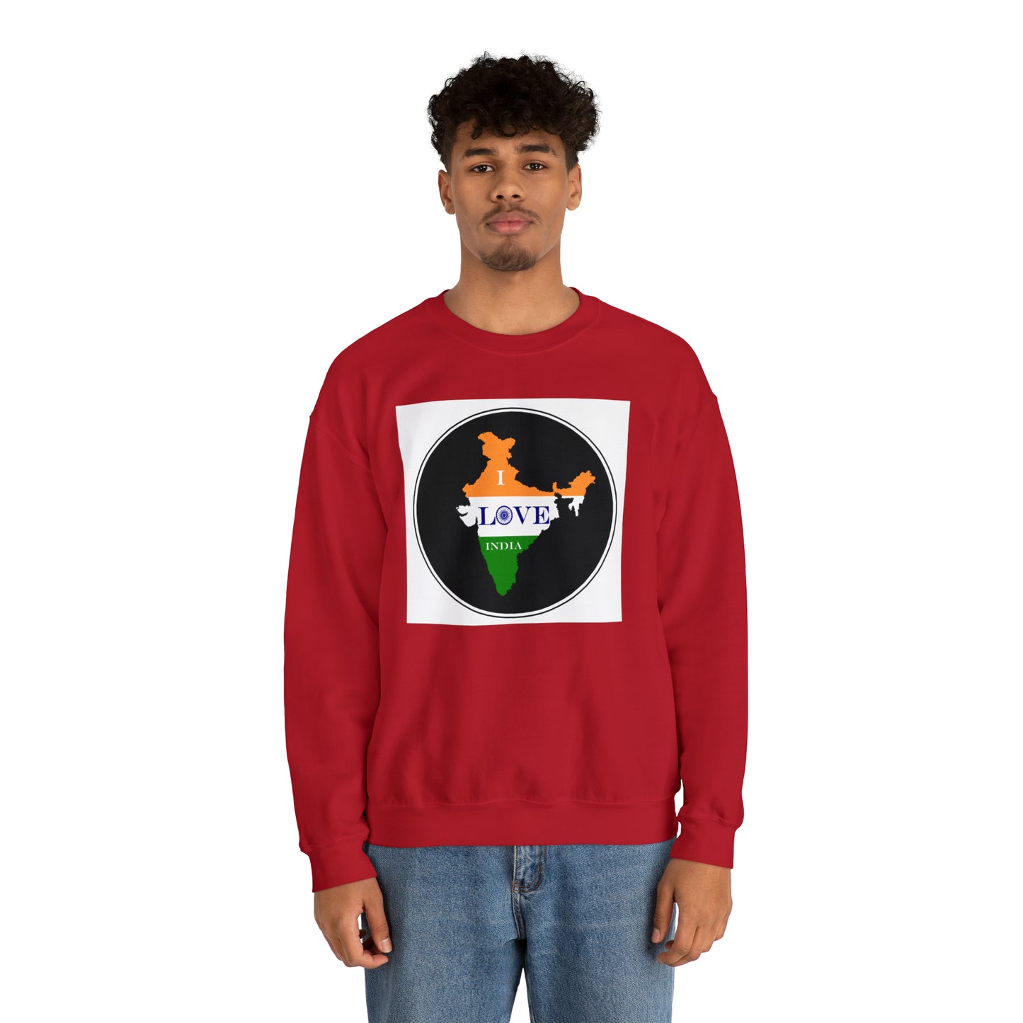 Unisex Heavy Blend™ Crewneck Sweatshirt - I Love India