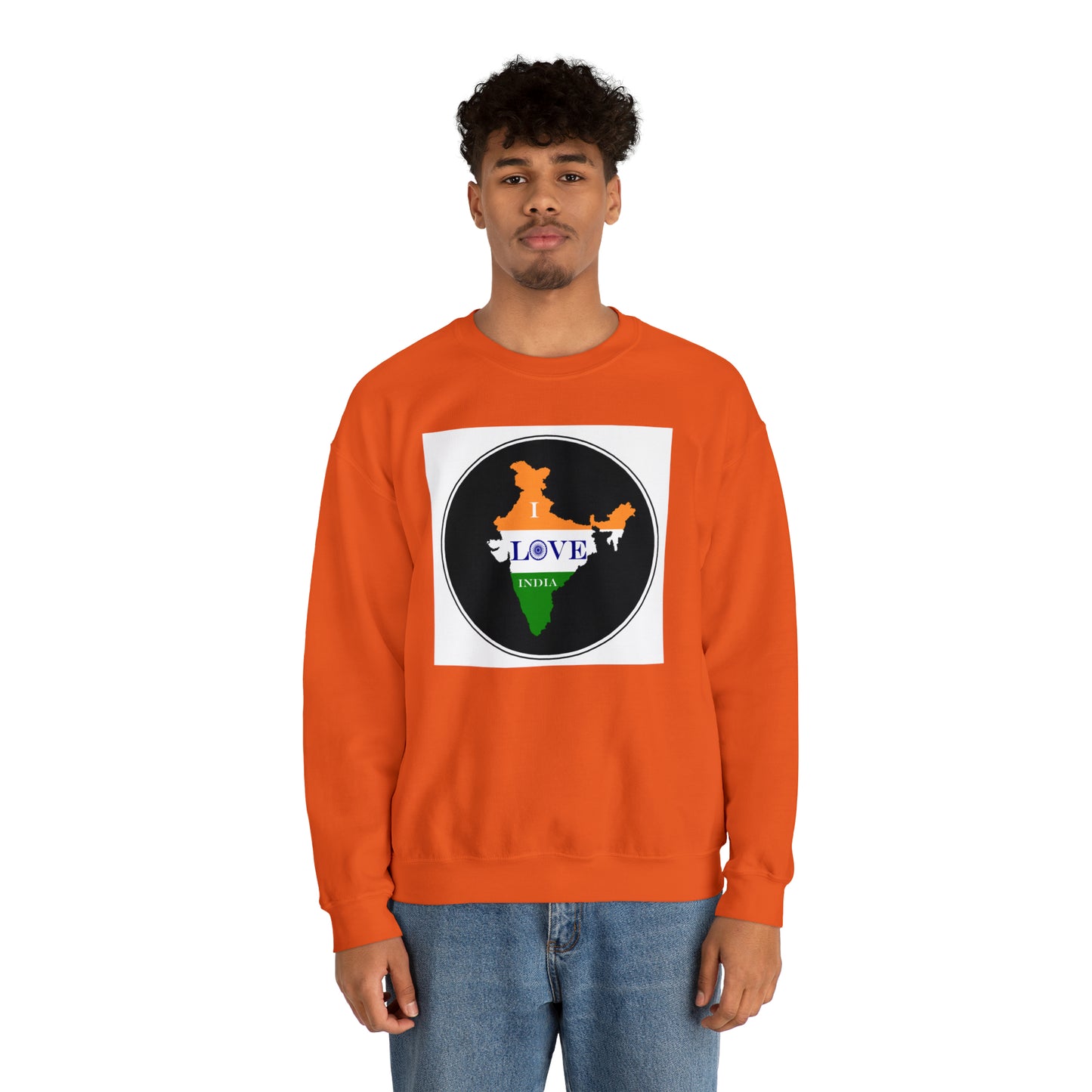 Unisex Heavy Blend™ Crewneck Sweatshirt - I Love India