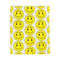 Velveteen Plush Blanket - I smile because