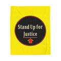 Velveteen Plush Blanket - Stand Up for Justice