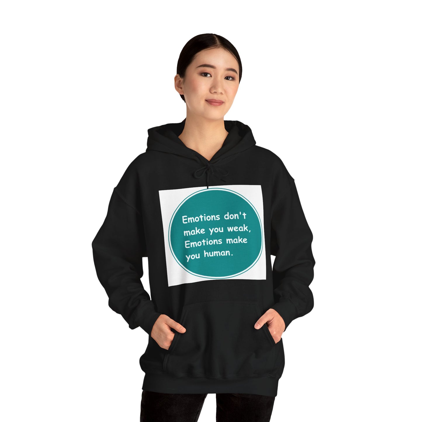 Unisex Heavy Blend™ Hooded Sweatshirt - Emotions dont make you week Emotions make you human