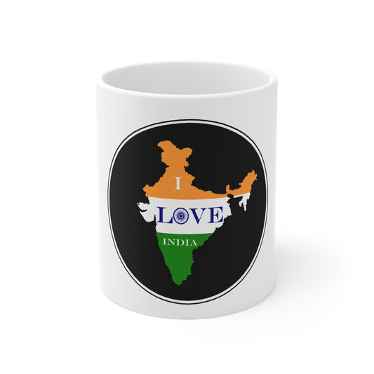 Ceramic Mug 11oz - I Love India