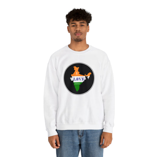 Unisex Heavy Blend™ Crewneck Sweatshirt - I Love India