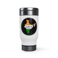 Stainless Steel Travel Mug with Handle, 14oz - I Love India