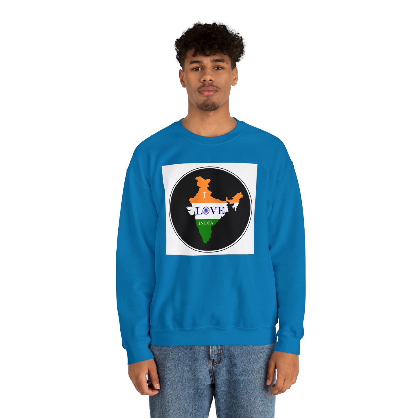 Unisex Heavy Blend™ Crewneck Sweatshirt - I Love India