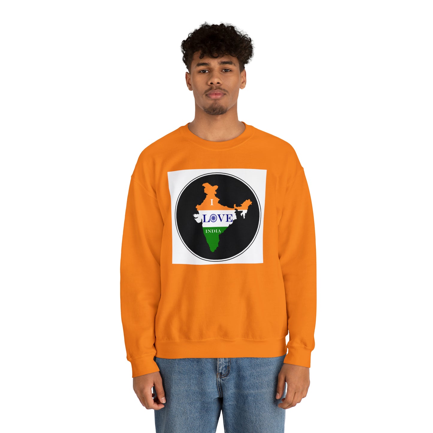 Unisex Heavy Blend™ Crewneck Sweatshirt - I Love India