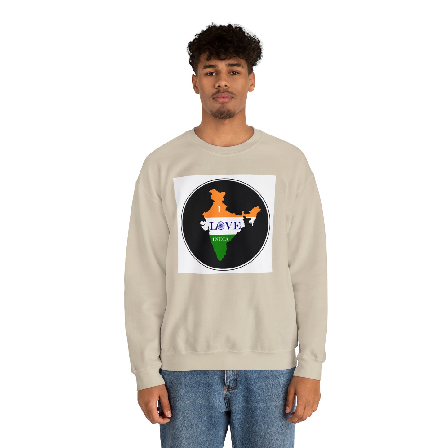 Unisex Heavy Blend™ Crewneck Sweatshirt - I Love India