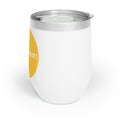 Chill Wine Tumbler - Vaazhthukkal Tamil Wishes - Mango color