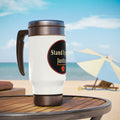 Stainless Steel Travel Mug with Handle, 14oz - Stand Up for Justice